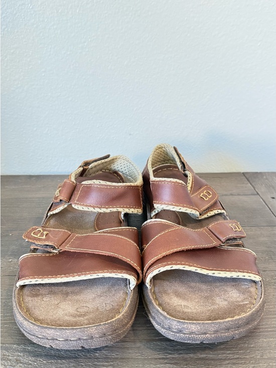 Born Custer Leather Sandals Brown Comfort Walking Adjustable Straps Size13/46 main image 3